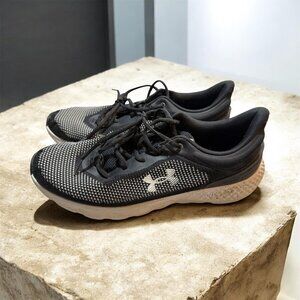 Men's Under Armour Black and White Charged Escape Tennis Shoes (Size 11.5)